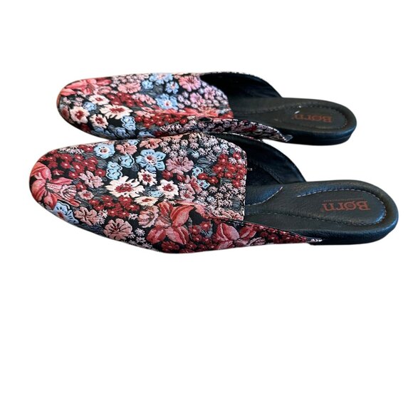 Born Ingah Backless Slides Mules Flats Tapestry Floral Comfort Size 10 Women's - Picture 5 of 10